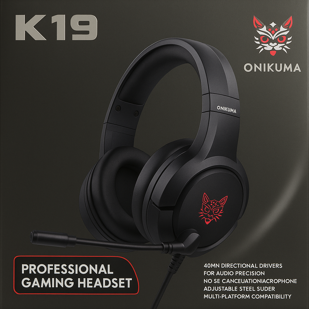 Audífonos Gamer Onikuma K19 con Micrófono