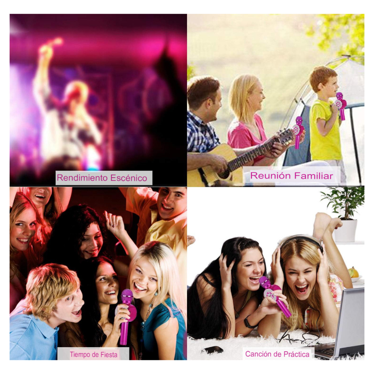 Micrófono portátil para karaoke Premium
